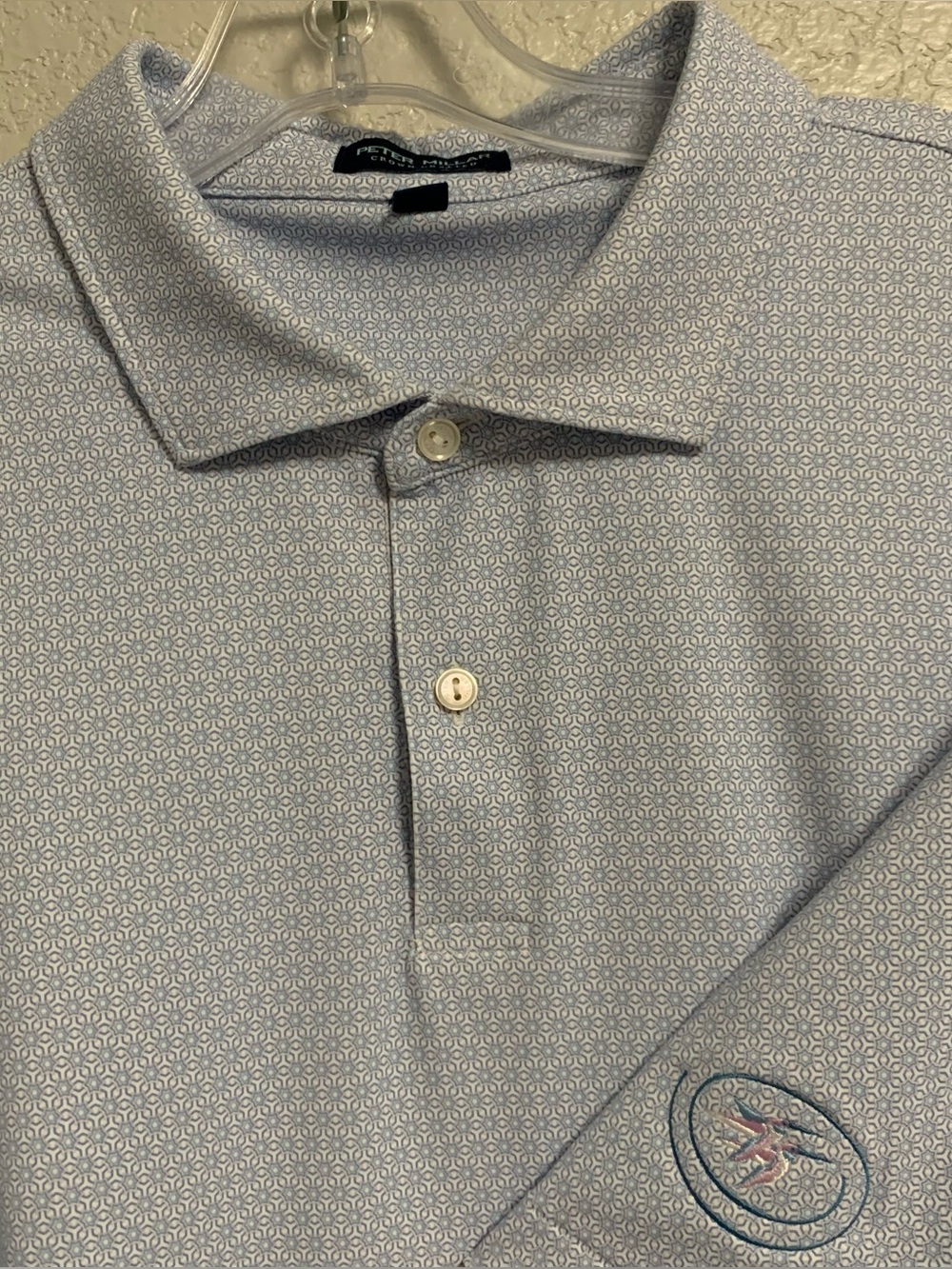 Peter Millar Golf Shirt Polo Mens XXL Crown Crafted Performance Castle Pines AOP